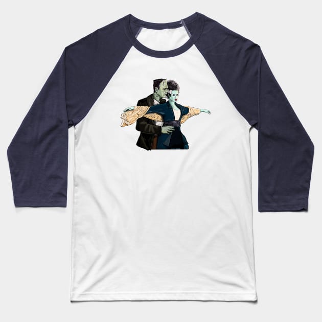 Frankenstein Titanic Baseball T-Shirt by FanboyMuseum